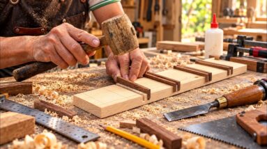 A Genius Woodworking Idea! Making a Book Shaped Box With Hidden Storage