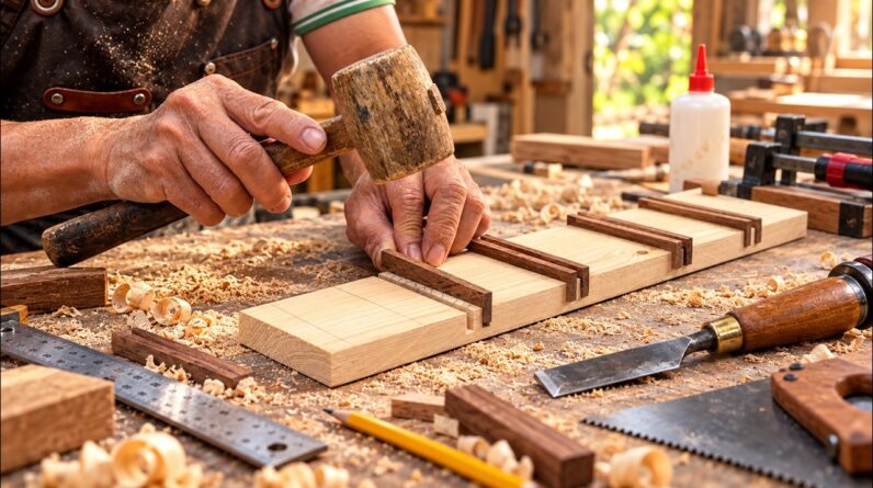 A Genius Woodworking Idea! Making a Book Shaped Box With Hidden Storage