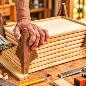 A Genius Woodworking Idea! Making a Unique Wooden Box From Scratch