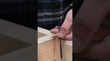 How to screw into end grain