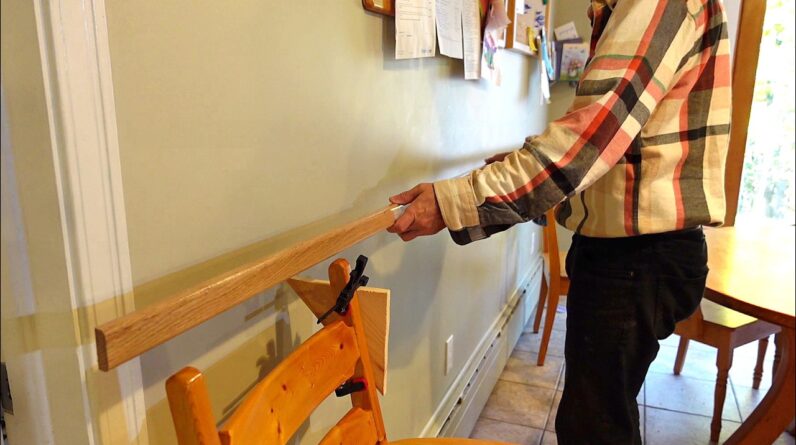 Making a chair rail to protect the walls