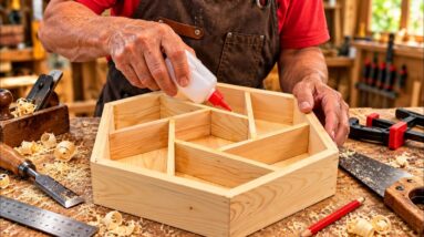 A Carpenter’s Brilliant Idea! Turning Scrap Wood Into a Beautiful Organizer Box