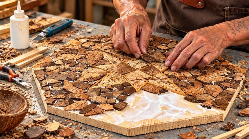 No One Expected This! He Turned Coconut Shells Into a Beautiful Tabletop