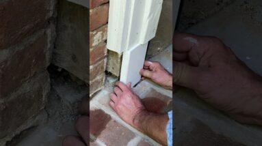 Repair Your Garage Door Casing with a PVC Plinth